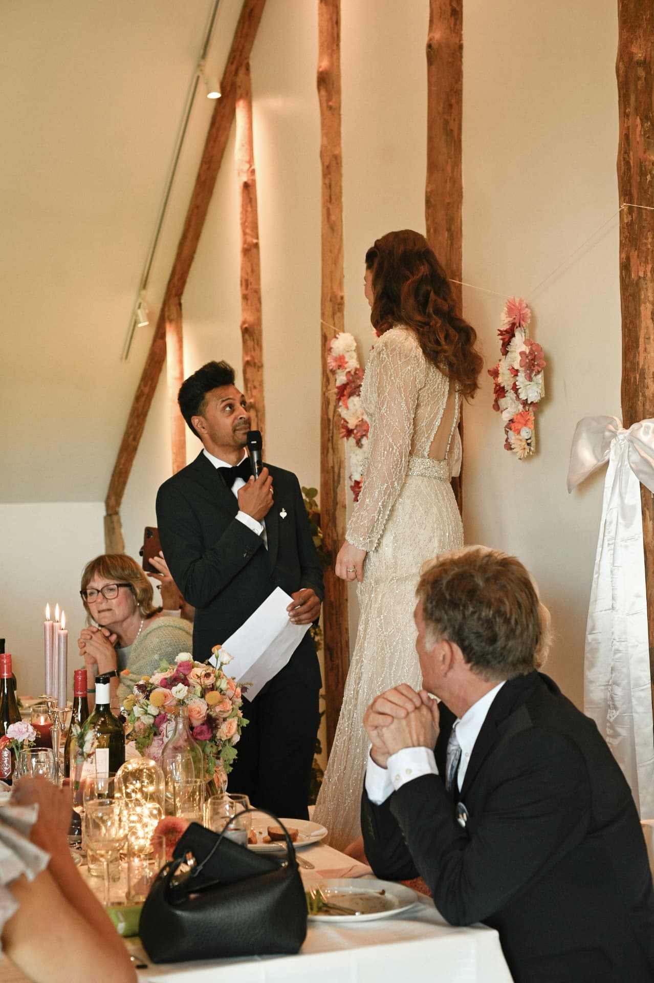 Groom's speech to his bride at the reception