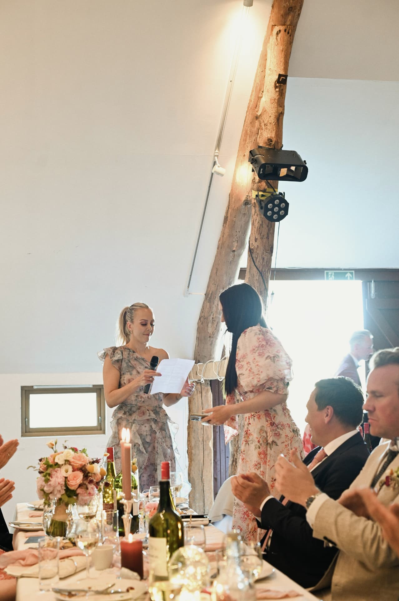 Speech during the barn reception