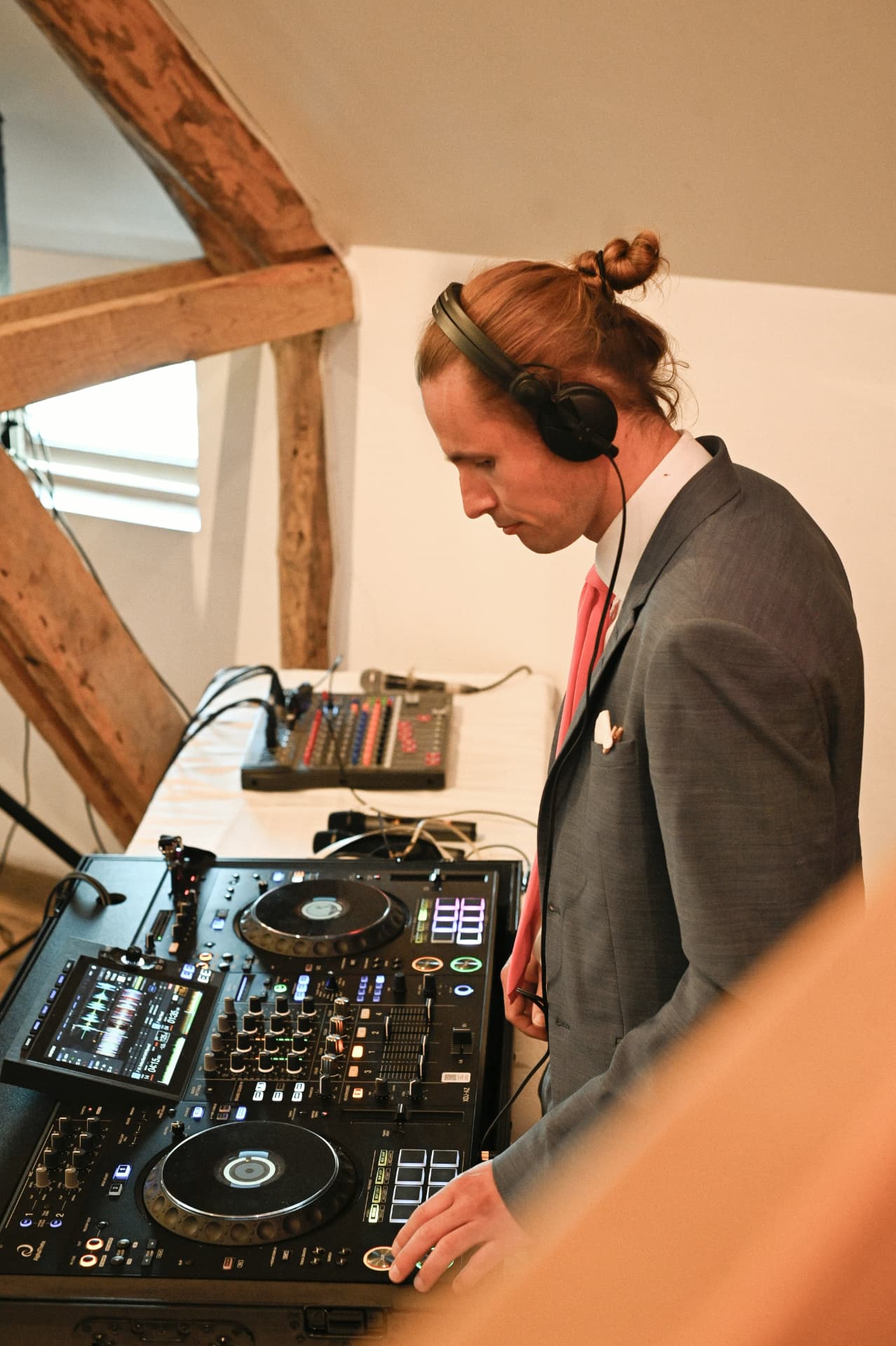 DJ playing music at the reception
